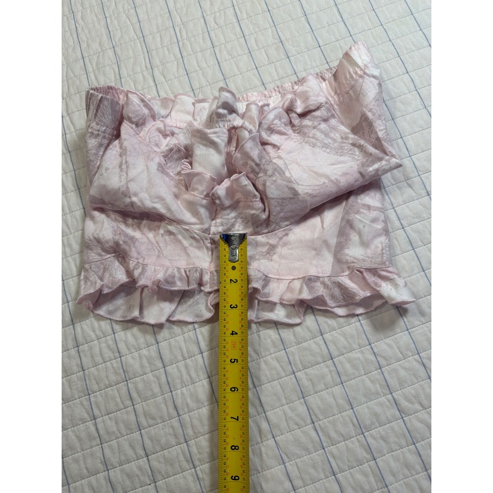 Hollister Sleep Womens Pink Camo Ruffle Hem Pajama Shorts Small NWT - Picture 6 of 7